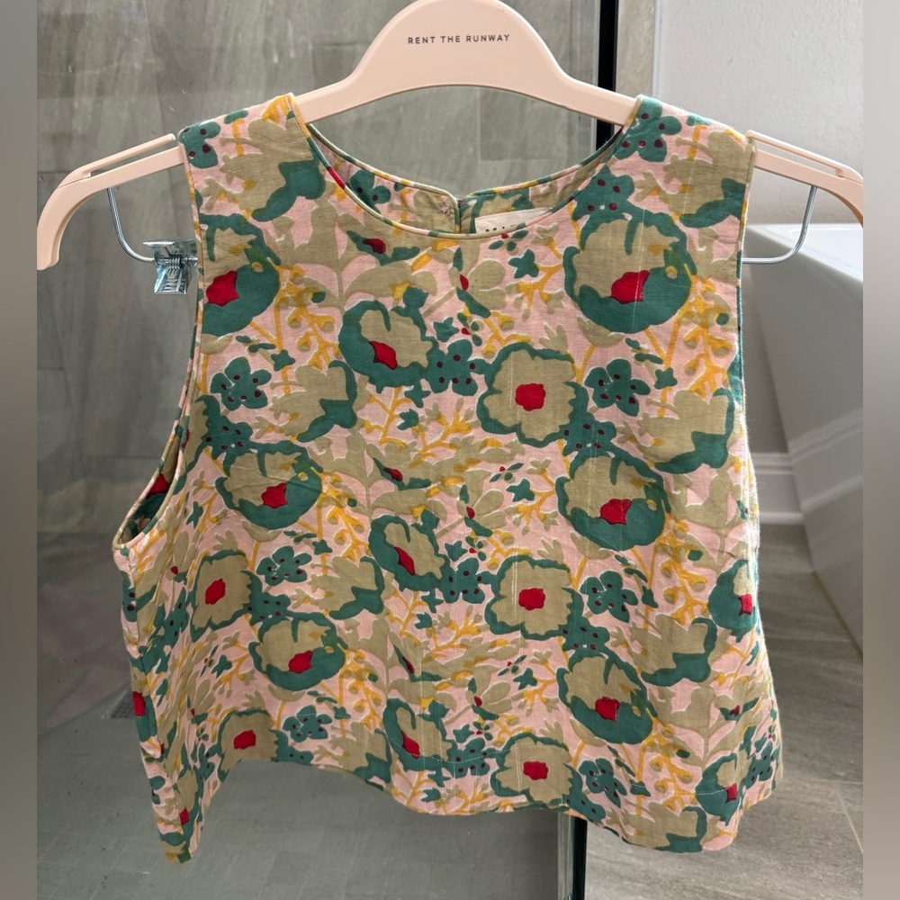 Mirth Cropped tank in Rose bloom